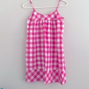 Vintage PINK Victoria’s Secret gingham Cottagecore mini dress